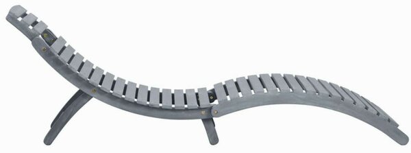 VidaXL Akácfa Napozóágy - Szürke - 190cm