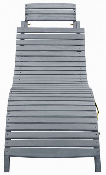VidaXL Akácfa Napozóágy - Szürke - 190cm