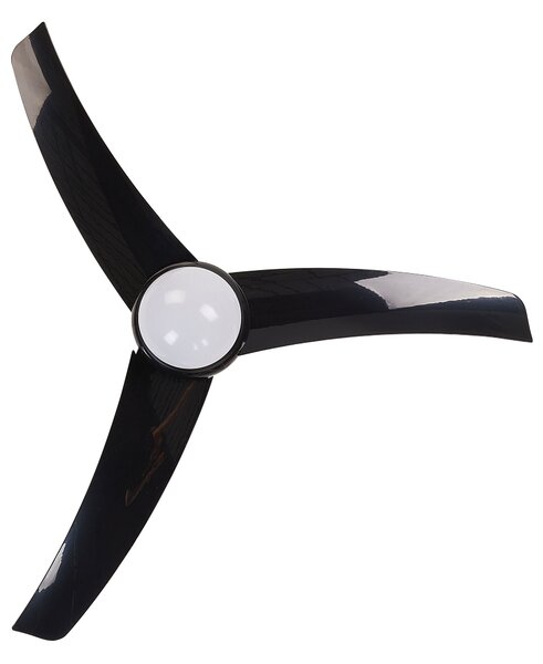 Mennyezeti ventilátor világítással JIBOA Távirányítóval Fekete