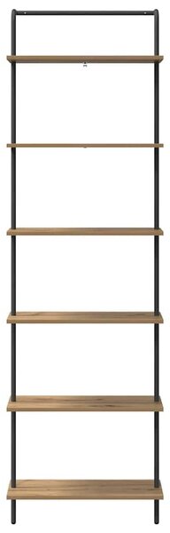 Könyvespolc kézműves tölgy 60 x 24 x 203 cm Faanyag