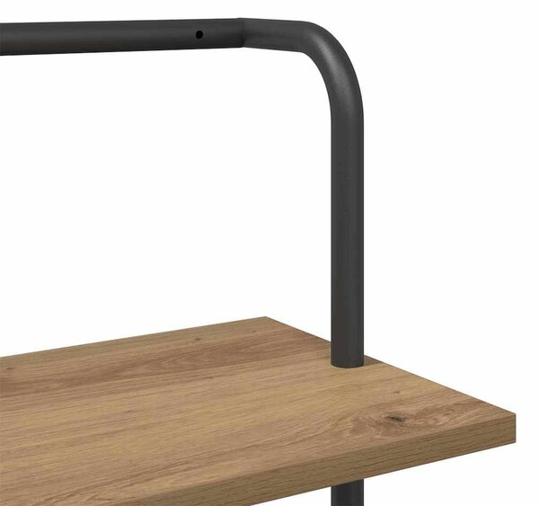 Könyvespolc kézműves tölgy 60 x 24 x 203 cm Faanyag