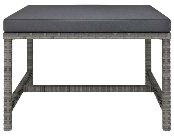 VidaXL Polyrattan Kerti Ülőgarnitúra - 7 részes, Szürke