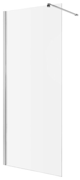 Invena Walk-In, zuhany paraván 80X200cm, 8mm átlátszó üveg, króm profil, INV-AK-32-186-O
