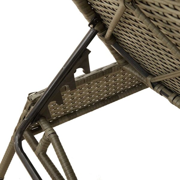 VidaXL Napozóágy Szett - 2 db Szürke Polyrattan