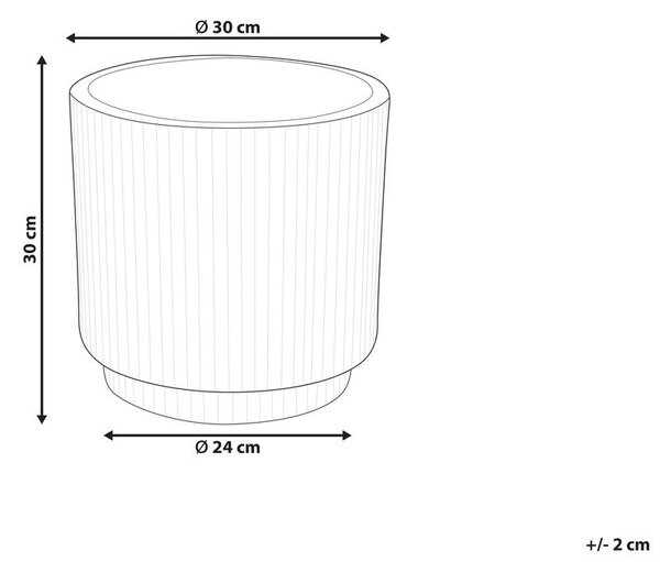Virágcserép DARIA 30 cm Tópszín