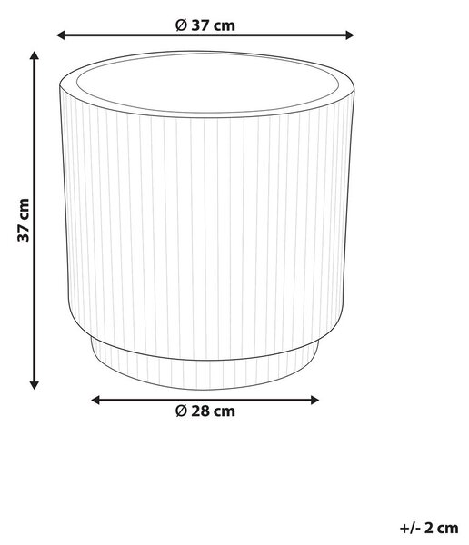 Virágcserép DARIA 37 cm Tópszín