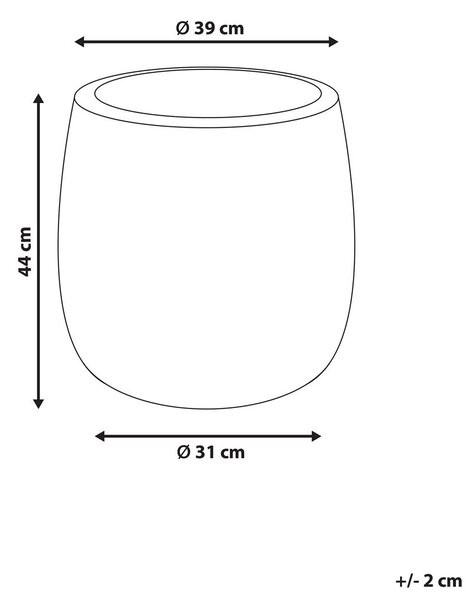 Virágcserép LIVADIA 39 cm Tópszín