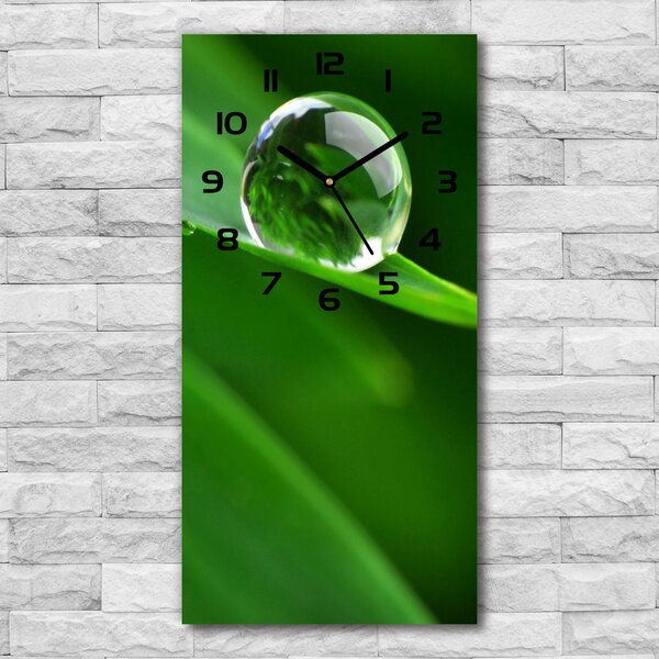 Négyszögletes fali üvegóra Fűszál