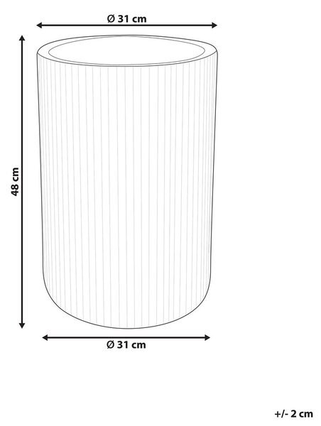 Virágcserép EANTIO 30 cm Fekete