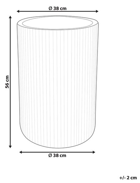 Virágcserép EANTIO 37 cm Fekete