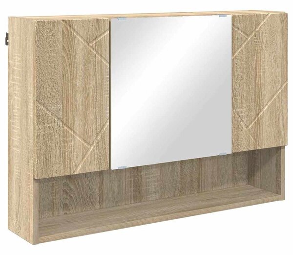 Fürdőszoba bútor szett 5 pcs sonoma tölgy 30 x 35 x 192 cm