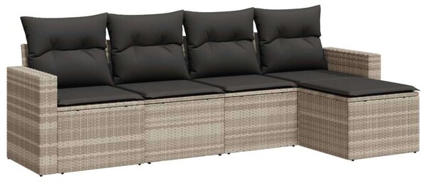 VidaXL Polyrattan Kerti Ülőgarnitúra - 5 részes