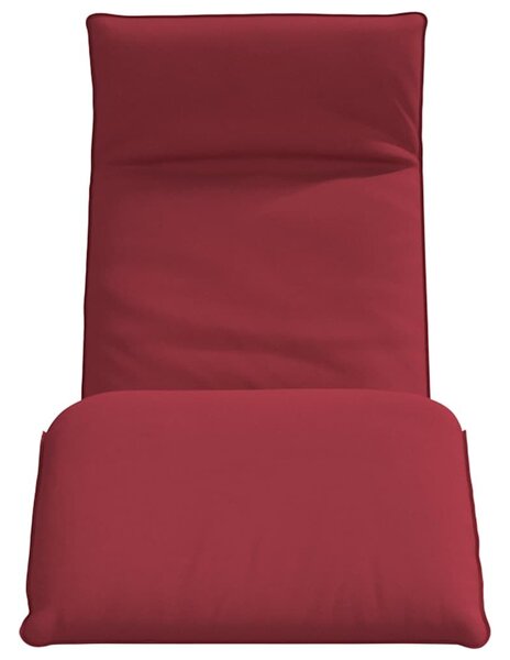 VidaXL borvörös oxford-szövet összecsukható napozóágy 175x54x8,5 cm