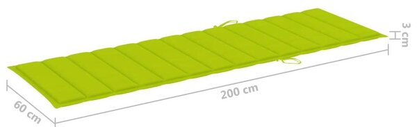 VidaXL Akácfa Napozóágy - 2 Fős
