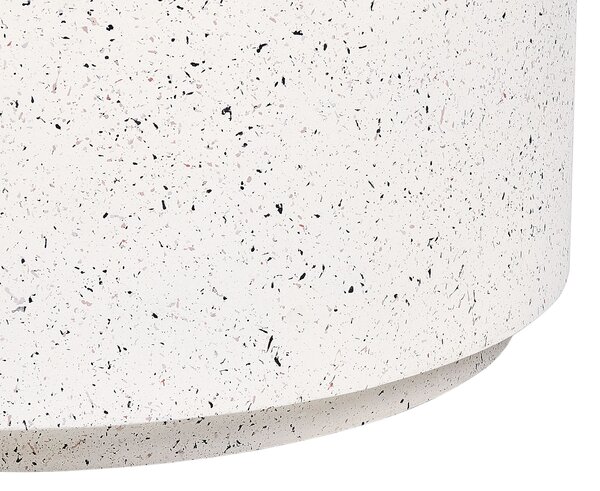 Dohányzóasztal TREZZO 90 cm 90 cm Terrazzo hatású Törtfehér
