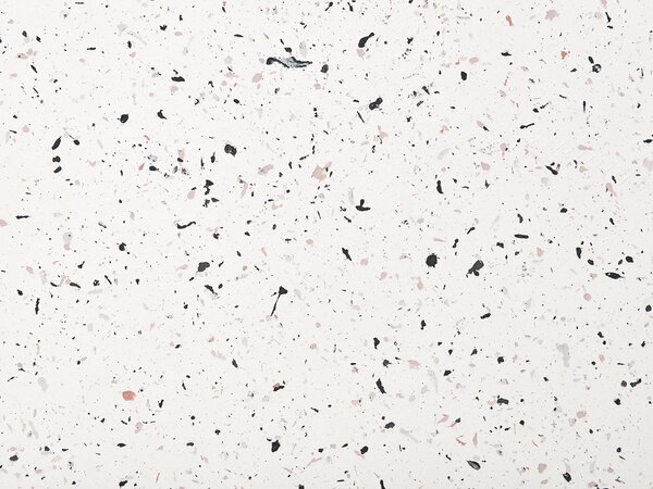 Dohányzóasztal TREZZO 90 cm 90 cm Terrazzo hatású Törtfehér
