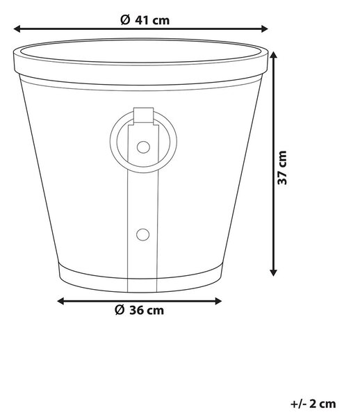 Virágcserép VARI 41 cm Szürke
