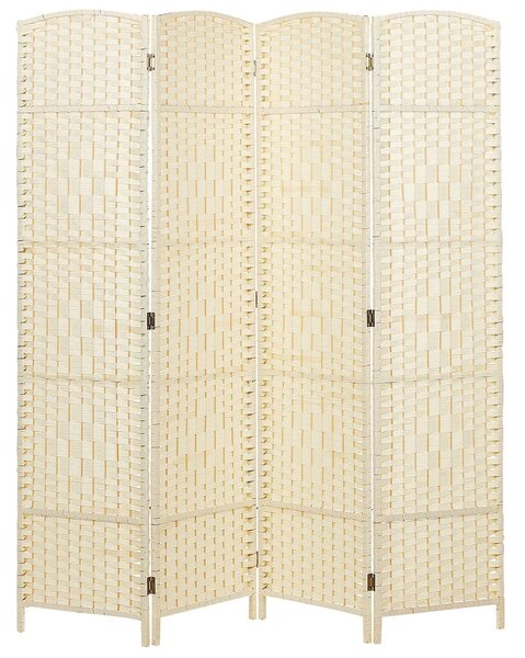 4 paneles térelválasztó LAPPAGO Világosbézs 163 cm 170 cm
