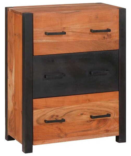 Buffetek és oldalszekrények Barna 55 x 30 x 75 cm tömör akácfa