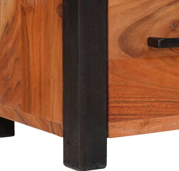 Buffetek és oldalszekrények Barna 55 x 30 x 75 cm tömör akácfa