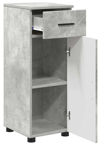 Fürdőszoba bútor szett 3 pcs Beton szürke 61 x 35 x 64 cm