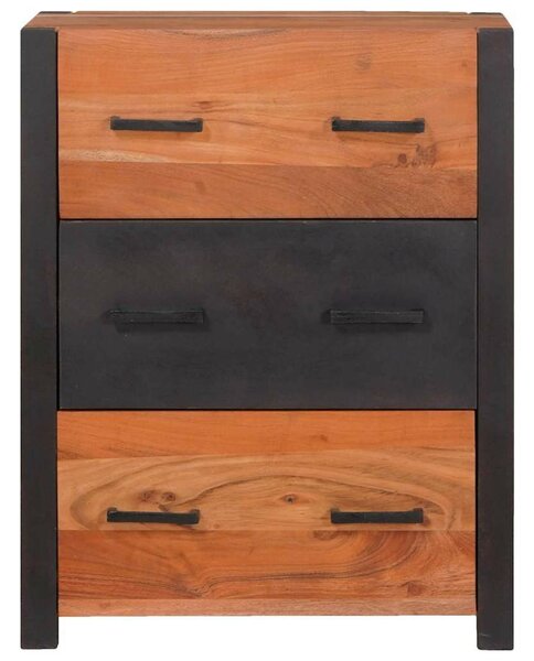 Buffetek és oldalszekrények Barna 55 x 30 x 75 cm tömör akácfa