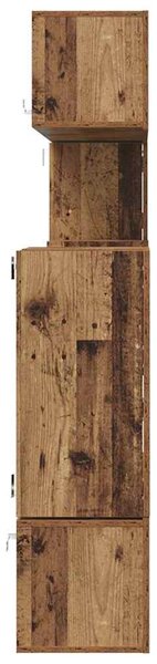 TV szekrény garnitúra 8 pcs Régi fa Közepes 30,5 x 30 x 30 cm