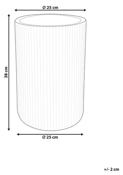 Virágcserép EANTIO 25 cm Fekete