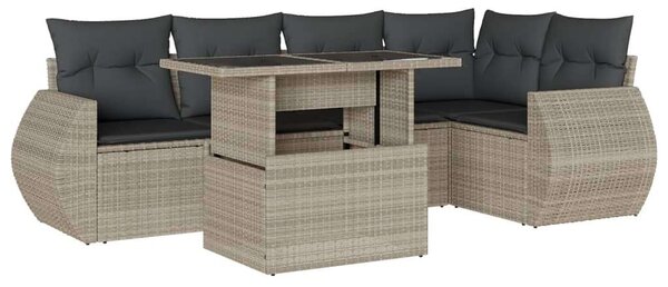 VidaXL Polyrattan Kerti Ülőgarnitúra - 6 részes