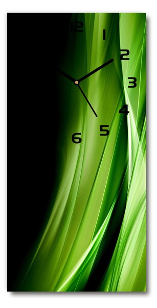 Függőleges üvegóra Zöld hullámok háttér