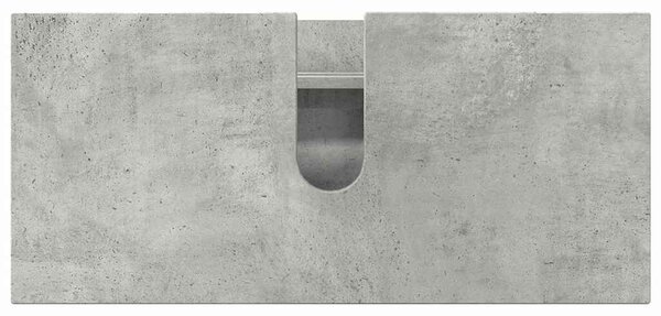 Fürdőszoba bútor szett 3 pcs Beton szürke 76.5 x 35 x 64 cm
