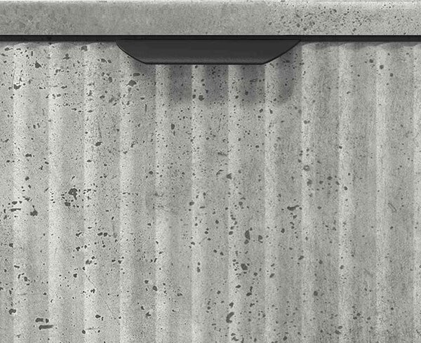 Fürdőszoba bútor szett 3 pcs Beton szürke 39.5 x 36 x 88 cm