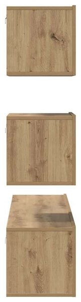 TV szekrény garnitúra 4 pcs kézműves tölgy 80 x 30 x 30 cm