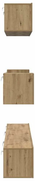 TV szekrény garnitúra 7 pcs kézműves tölgy 80 x 30 x 30 cm