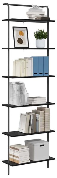 Könyvespolc Musta tammi 60 x 24 x 203 cm Faanyag