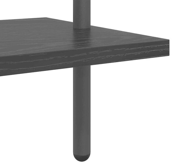 Könyvespolc Musta tammi 60 x 24 x 203 cm Faanyag