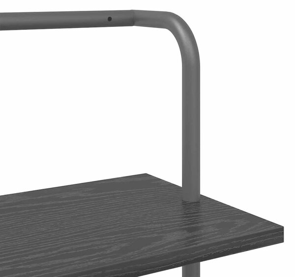 Könyvespolc Musta tammi 60 x 24 x 203 cm Faanyag
