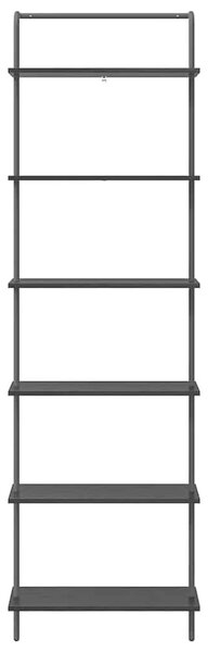 Könyvespolc Musta tammi 60 x 24 x 203 cm Faanyag