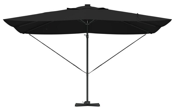 Konzolos Roma Napernyő LEDs Fekete 352x251x265 cm Alumínium