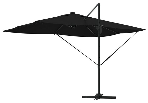 Konzolos Roma Napernyő LEDs Fekete 352x251x265 cm Alumínium