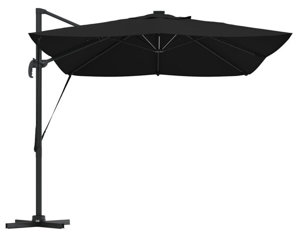 Konzolos Roma Napernyő LEDs Fekete 352x251x265 cm Alumínium