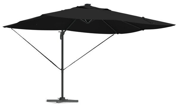 Konzolos Roma Napernyő LEDs Fekete 352x251x265 cm Alumínium