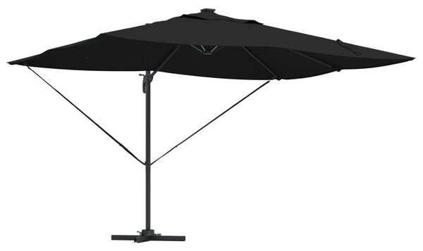Konzolos Roma Napernyő LEDs Fekete 352x251x265 cm Alumínium