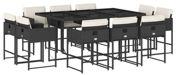 VidaXL Polyrattan Kerti Étkezőgarnitúra - 11 részes
