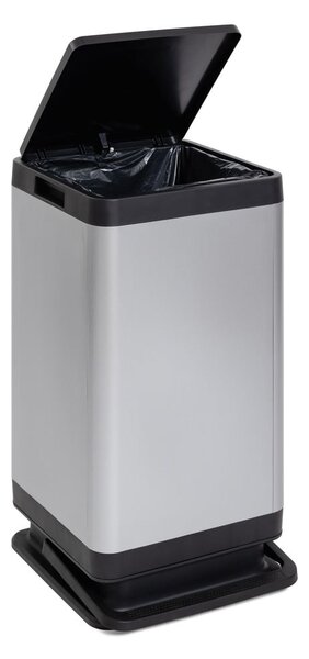 Ezüstszínű műanyag pedálos szemetes 80 l Tokyo – DEA HOME