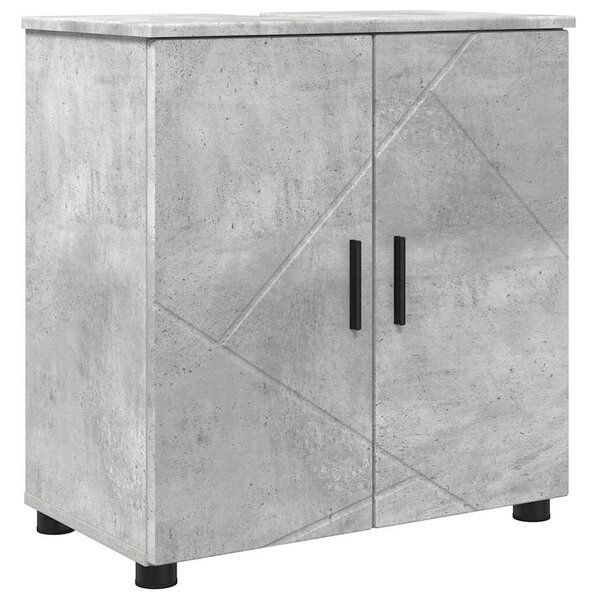 Fürdőszoba bútor szett 5 pcs Beton szürke 61 x 35 x 64 cm