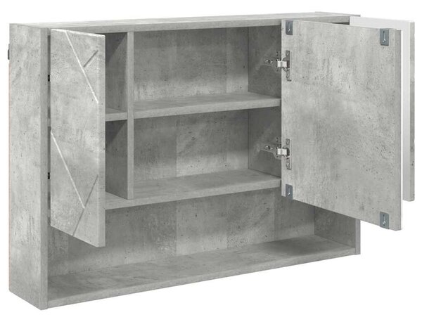 Fürdőszoba bútor szett 3 pcs Beton szürke 76.5 x 35 x 64 cm