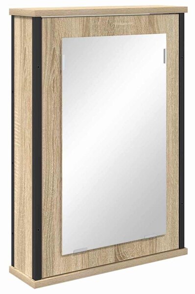 Fürdőszoba bútor szett 3 pcs sonoma tölgy 33 x 33 x 185.5 cm