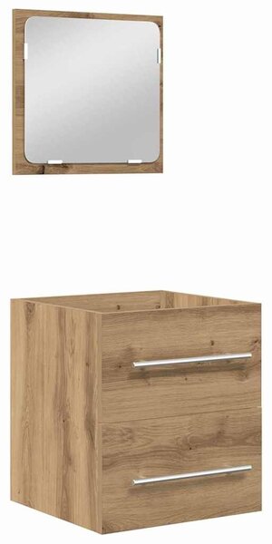 Fürdőszoba bútor szett 2 pcs Musta tammi 41 x 38.5 x 48 cm