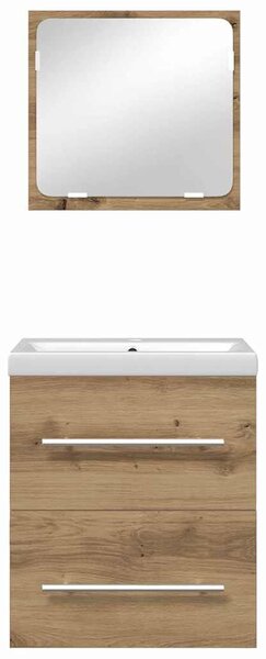 Fürdőszoba bútor szett 2 pcs Musta tammi 41 x 38.5 x 48 cm